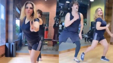 [Video] Rakhi Sawant performs a sensuous hot dance with a man inside her gym, what’s cooking?