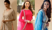 Want to slay in a salwar suit with skirt? Take cues from Malavika Mohanan, Tamannaah Bhatia & Keerthy Suresh’s wardrobe