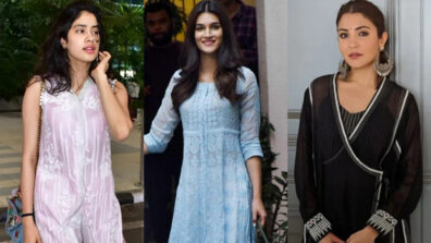 Want to slay the simple casual regular kurta style? Take vogue cues from Janhvi Kapoor, Kriti Sanon & Anushka Sharma