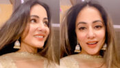Watch Now: Hina Khan caught on camera blushing with romantic background music, what’s happening?