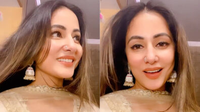 Watch Now: Hina Khan caught on camera blushing with romantic background music, what’s happening?