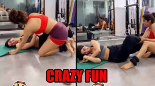 Watch Video: Janhvi Kapoor and Khushi Kapoor get into some crazy fun during workout