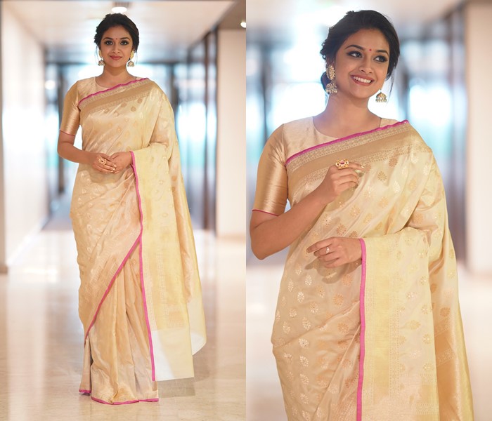 When Keerthy Suresh & Nayanthara Chose Silk Saree Over Western - 1