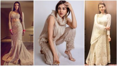 3 Times Kajal Aggarwal Carried Neutral Colours & Upgraded Our Vogue Sense