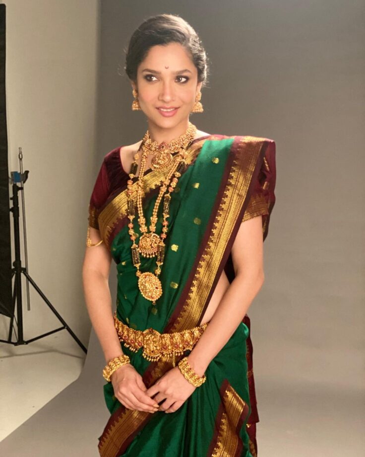 Ankita Lokhande’s Sartorial Looks In Sarees: See Pics - 0