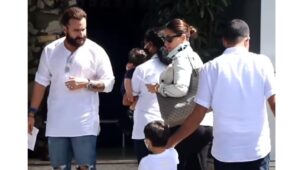 Watch Video: Saif Ali Khan, Kareena Kapoor, Taimur and Jeh Ali Khan jet off to Maldives in private plane