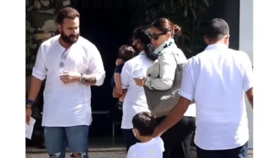 Watch Video: Saif Ali Khan, Kareena Kapoor, Taimur and Jeh Ali Khan jet off to Maldives in private plane