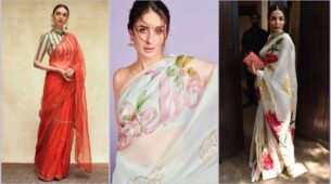 Aditi Rao Hydari To Malaika Arora: Have A Look At These Bollywood Celebrities Who Presented The Organza Saree Look Lavishly