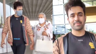 Airport Spotting: Post bail, Pearl V Puri flies with mother to his hometown, check video