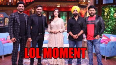 Watch LOL MOMENT: Kapil Sharma flirts with Nora Fatehi; Ajay Devgn pushes him away