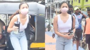 Alia Bhatt ditches her usual SUV and opts for an auto to reach Versova Jetty; netizens think it’s no big deal