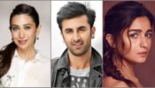 ‘Alia ko bhi lehi le’: Karisma Kapoor seals her lips when asked to link Alia Bhatt’s name to Kapoor Khandan