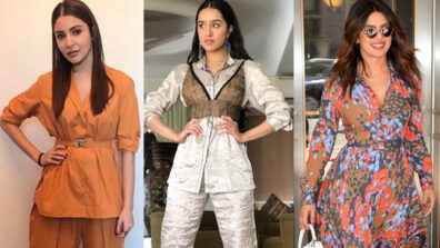 Anushka Sharma, Shraddha Kapoor, Priyanka Chopra and belted wrap outfits, a quintessential visual delight