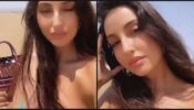 Beach Body Goals: Nora Fatehi flaunts her curves in a blue bikini at the beach, fans excited