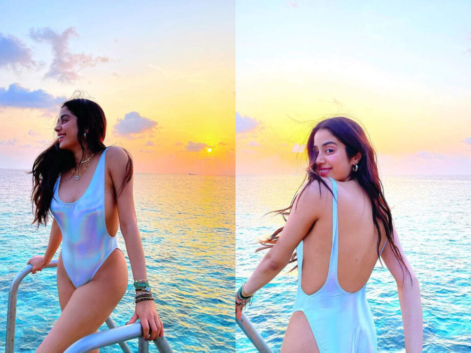 Beauty On Beach: Janhvi Kapoor Looks Drop Dead Gorgeous In Her Beachwear Avatar, See Pics - 0