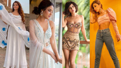 Bigg Boss Desi Vs Videsi: Rubina Dilaik & Jasmin Bhasin stun in white ethnic outfits, Shehnaaz Gill & Jasleen Matharu turn hot babes in western outfits (Fan Battle)