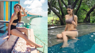 [Bikini Babes] Surbhi Chandna and Mouni Roy’s swimwear style will make you feel feeble, check out pictures