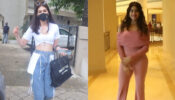 Celeb Spotting: Kriti Sanon flaunts her midriff in a white crop top, Janhvi Kapoor is a sizzling damsel in pink off-shoulder bodycon dress