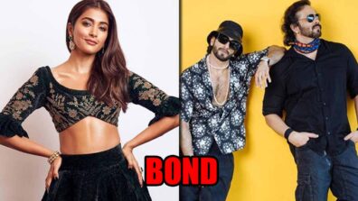 Check out Pooja Hegde’s bond with director Rohit Shetty and Ranveer Singh on the sets of ‘Cirkus’