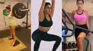 Curvaceous Beauties: Janhvi Kapoor, Sara Ali Khan and Nora Fatehi sweat it out in the gym, get ready to feel the heat