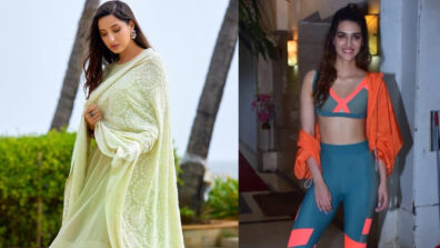 Desi Babes: Mimi actress Kriti Sanon gives fit-inspirations, desi beauty Nora Fatehi looks breath-taking in her salwar suit