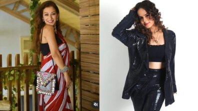 Desi Vs Videsi: Sunayana Fozdar in a hot embellished saree or Palak Sindhwani in a blue shimmery jacket suit, which one is hotter? (Fan Battle)