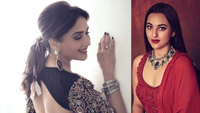 Dhak Dhak Karne Laga: Madhuri Dixit stabs hearts in her sensuous backless style, Sonakshi Sinha loves it