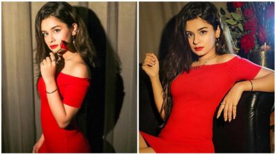 Exquisite Beauty Of Avneet Kaur In Her Red Rose Gown, See Pics That Will Make Your Heart Melt