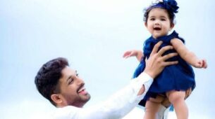 Father Love: Check out this super adorable of Allu Arjun’s daughter Allu Arha surrounded by cakes and ballons, Cuteness At It’s Best