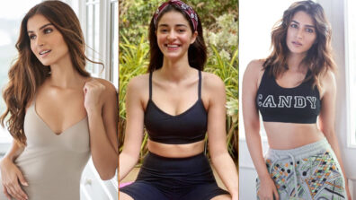 Flaunt your hot bombshell figure in a bratop the Tara Sutaria, Ananya Panday & Kriti Sanon style to make people go bananas