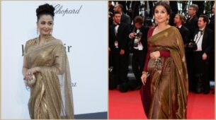 From Aishwarya Rai Bachchan to Vidya Balan: Did you know these B’Town divas attended the Cannes festival in a saree!