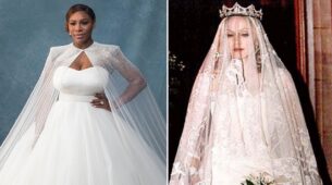 From Madonna To Serena Williams: Take A Look At Celebrities Who Had The Most Expensive Wedding Dresses!