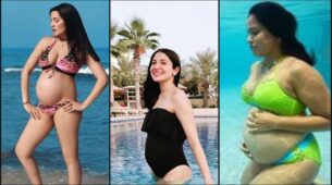 From Sameera Reddy to Anushka Sharma & Celina Jaitly: B’Town celebs who flaunted their baby bump in a bikini photoshoot