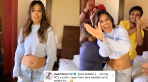 Galat Sharma Ji: Nia Sharma sets the internet on fire with her bhangra dance in crop top, Ravi Dubey reacts