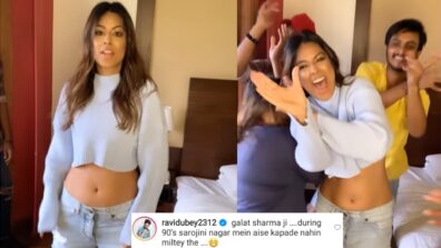 Galat Sharma Ji: Nia Sharma sets the internet on fire with her bhangra dance in crop top, Ravi Dubey reacts