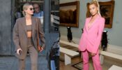 Hailey Bieber Experimenting With Colored Pantsuits Will Inspire You To Have One!