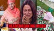 Hina Khan shares heartbreaking video of her mother sobbing while cutting late father’s birthday cake