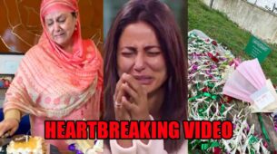 Hina Khan shares heartbreaking video of her mother sobbing while cutting late father’s birthday cake