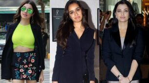 Hot Babes High-chic Style: Divya Khosla Kumar, Shraddha Kapoor and Aishwarya Rai raise the oomph quotient with their blazer and mini skirt style, see hot pics