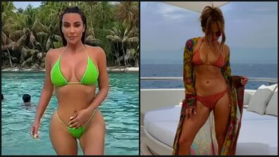 Hot Videos: Jennifer Lopez and Kim Kardashian’s most sensuous bikini moments from swimming pool that made us sweat