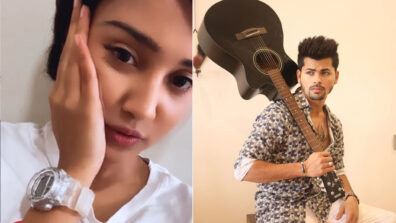 How Cute: Ashi Singh gives an adorable romantic flying kiss, Siddharth Nigam poses with guitar saying ‘happier than Ever’