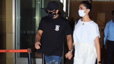 How Romantic: Deepika Padukone and Ranveer Singh spotted walking hand in hand at Mumbai airport, fans get couple goals
