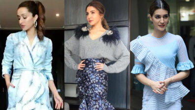 In love with the asymmetrical ruffle outfits? Shraddha Kapoor, Anushka Sharma and Kriti Sanon are your vogue Goddesses