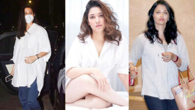 In love with the baggy white shirt look for casuals? Do it the Anushka Sharma, Tamannaah Bhatia & Aishwarya Rai way