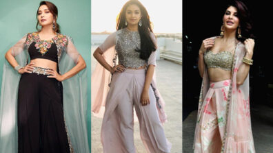 In love with the western palazzo top jacket look? Madhuri Dixit, Keerthy Suresh and Jacqueline Fernandez are your vogue inspirations