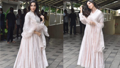 In Photos Nora Fatehi makes a stunning entry in ethnic avatar, men can’t stop drooling over her charm