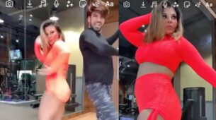 In Video Bigg Boss hottie Rakhi Sawant does a hot dance on Madhuri Dixit’s iconic dance number
