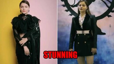 Indian or Western: Rubina Dilaik rocks in all black look, what is your pick?