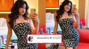 Janhvi Kapoor sets internet on fire in floral mini dress, Tara Sutaria comments ‘gorg’
