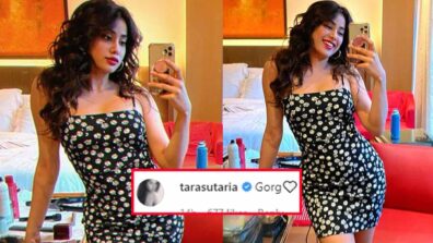 Janhvi Kapoor sets internet on fire in floral mini dress, Tara Sutaria comments ‘gorg’